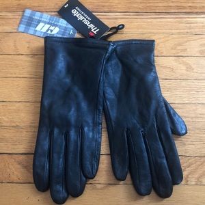 New Women’s Thinsulate Isolant Leather Gloves M
